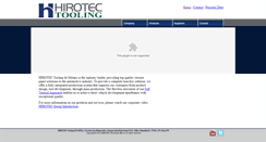 Desktop Screenshot of hirotectooling.com